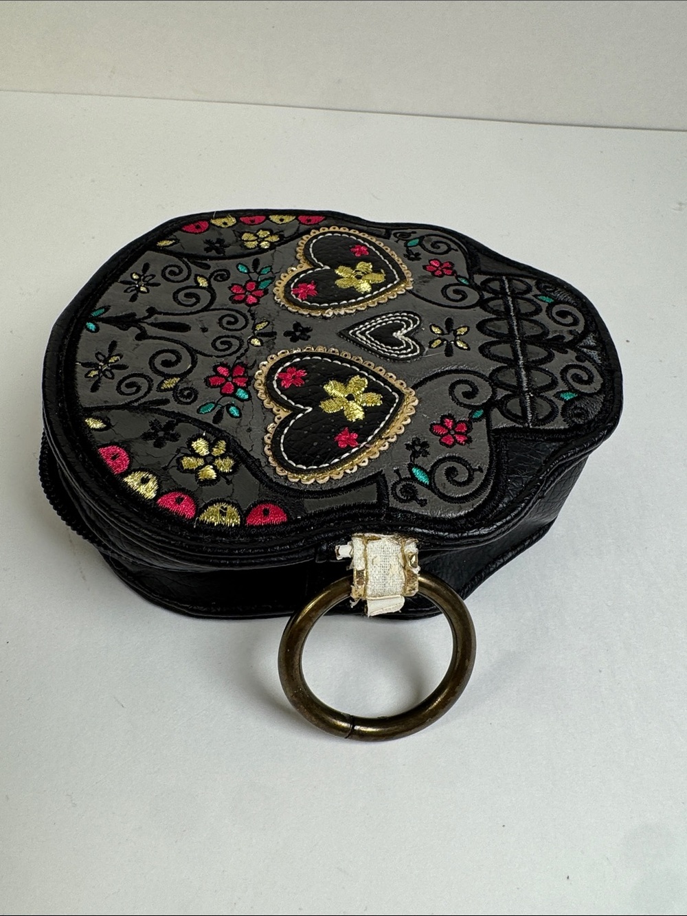 Loungefly Sugar Skull Day of the Dead Purse charm bag w/keychain - Picture 3 of 9